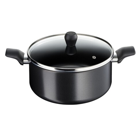 Oala cu capac Tefal Invissia, 30 cm Ø, aluminiu/teflon