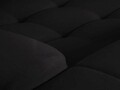 Coltar stanga 6 locuri, Kendal, Micadoni Home, BL, 332x231x79 cm, catifea, negru