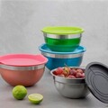 Set 2 boluri Minestrone, Ambition, 18-20 cm, inox, roz/argintiu