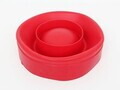 Aparat popcorn pentru cuptorul cu microunde Beper, 2.5 L, silicon, rosu/alb