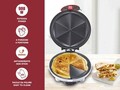 Gratar electric Beper, 900 W, 28.5x25x12 cm, plastic, rosu/alb