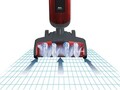 Aspirator reincarcabil Beper, 27x27x102 cm, plastic, rosu/gri