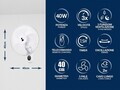 Ventilator de perete cu telecomanda Beper, 40 W, alb