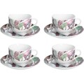 Set 4 cesti de cafea cu farfurie Calypso, Andrea Fontebasso, 220 ml, portelan, multicolor