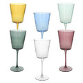 Set 6 pahare Alice, Andrea Fontebasso, 370 ml, sticla, multicolor