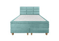 Pat matrimonial, Stockholm, Harmony E, 160x200 cm, saltea tip Pocket, topper memory, Mint