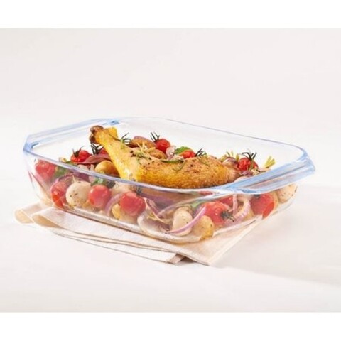 Vas rectangular, Pyrex Irresistible, 31x20 cm, 2.21 L, sticla borosilicata