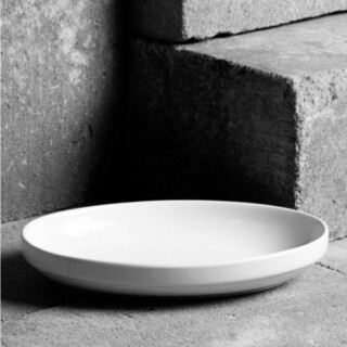 Alb, Platou oval 26.5x17.6x4 cm