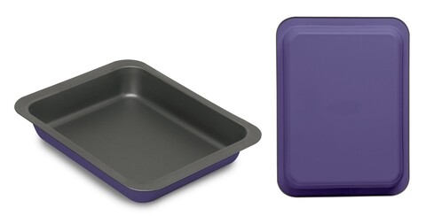 Tava pentru cuptor dreptunghiulara, Guardini Bon Ton, 22x28 cm, otel Hi-Top
