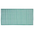 Stripes Piknik takaró, összecsukható, 90x180 cm, polipropilén, türkiz