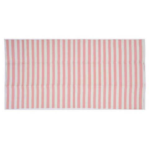 Patura pentru picnic Stripes, pliabila, 90x180 cm, polipropilena, roz