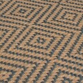 Covor Jute Diamond Blue, Flair Rugs, 120x170 cm, iuta, albastru