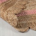 Covor Grace Natural/Pink, Flair Rugs, 120x170 cm, iuta, natural/roz