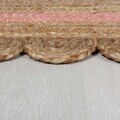 Covor Grace Natural/Pink, Flair Rugs, 120x170 cm, iuta, natural/roz