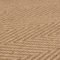 Covor Kira Jute Brown, Flair Rugs, 60x230 cm, iuta/poliester, maro