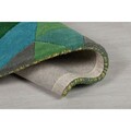 Covor Prism Green/Multi, Flair Rugs, D160 cm, lana, verde/multicolor