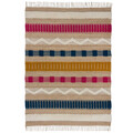 Covor Medina Jute Natural/Multi, Flair Rugs, 160x230 cm, iuta/lana, multicolor