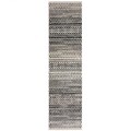Covor Camino Black/White, Flair Rugs, 60x230 cm, polipropilena, negru/alb