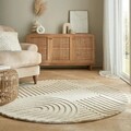 Covor Zen Garden, Flair Rugs, D160 cm, lana, natural