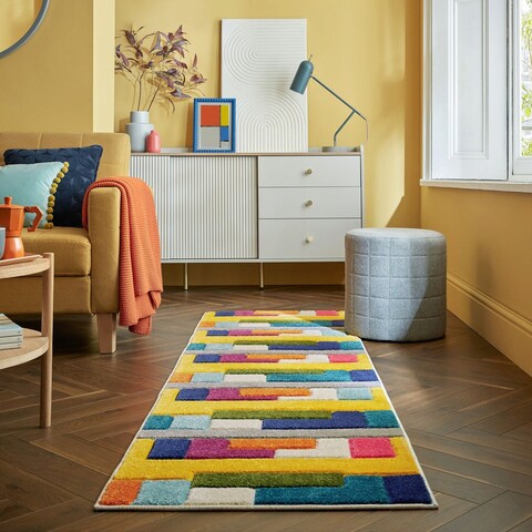 Covor Mambo Multi, Flair Rugs, 66x230 cm, polipropilena, multicolor
