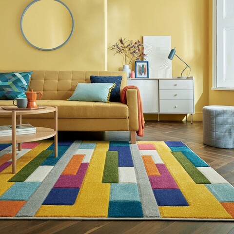 Covor Mambo Multi, Flair Rugs, 200x290 cm, polipropilena, multicolor