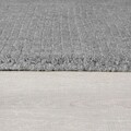 Covor Textured Border Grey Marl, Flair Rugs, 200x290 cm, lana, gri