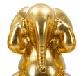 Set 3 decoratiuni Elephant, Mauro Ferretti, 15.5x20.5 cm, polirasina, auriu