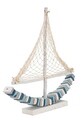 Decoratiune Boat Color, Mauro Ferretti, 45x7x45 cm, lemn de tanoak, multicolor