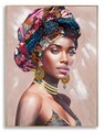 Tablou decorativ Alexandra -A, Mauro Ferretti, 92x122 cm, canvas pictat/lemn de brad, multicolor