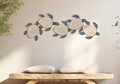 Decoratiune de perete Tartarughe, Mauro Ferretti, 111.5x43 cm, fier/MDF, multicolor