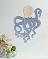 Decoratiune de perete Octopus, Mauro Ferretti, 41x57 cm, fier/MDF, multicolor