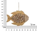 Decoratiune suspendabila Fish, Mauro Ferretti, 42.5x2x28.5 cm, lemn de tanoak/placaj, natural