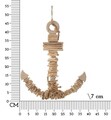 Decoratiune suspendabila Anchor, Mauro Ferretti, 39x7x46 cm, lemn de tanoak, natural