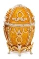Cutie decorativa Egg,  Hermann Bauer, 5x8 cm, galben