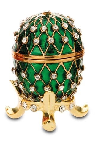 Cutie decorativa Egg,  Hermann Bauer, 3.5x5.5 cm, verde