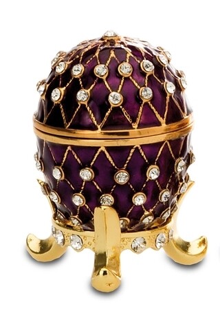 Cutie decorativa Egg,  Hermann Bauer, 3.5x5.5 cm, mov
