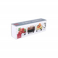 Set 3 boluri Aperos Paris, Rona, 280 ml, sticla, transparent