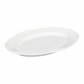Platou oval Pola, Ambition, 25.5x17x1.5 cm, portelan, alb