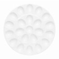 Platou decorativ pentru oua Salsa, Ambition, 26 cm, portelan, alb