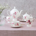 Set ceai/cafea 12 piese Magnolia, Ambition, 29x21x12 cm, portelan, multicolor