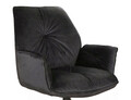 Scaun rotativ Boogie II Velvet, Signal, 60x45x89 cm, catifea/otel, negru