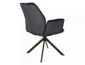 Scaun rotativ Boogie II Velvet, Signal, 60x45x89 cm, catifea/otel, negru