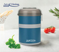 Caserola termica dubla Loca, Art of Dining by Heinner, 920 ml, inox/polipropilena, albastru/gri