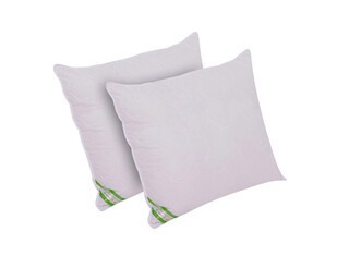 70x70 cm, Alb, Set 2 perne