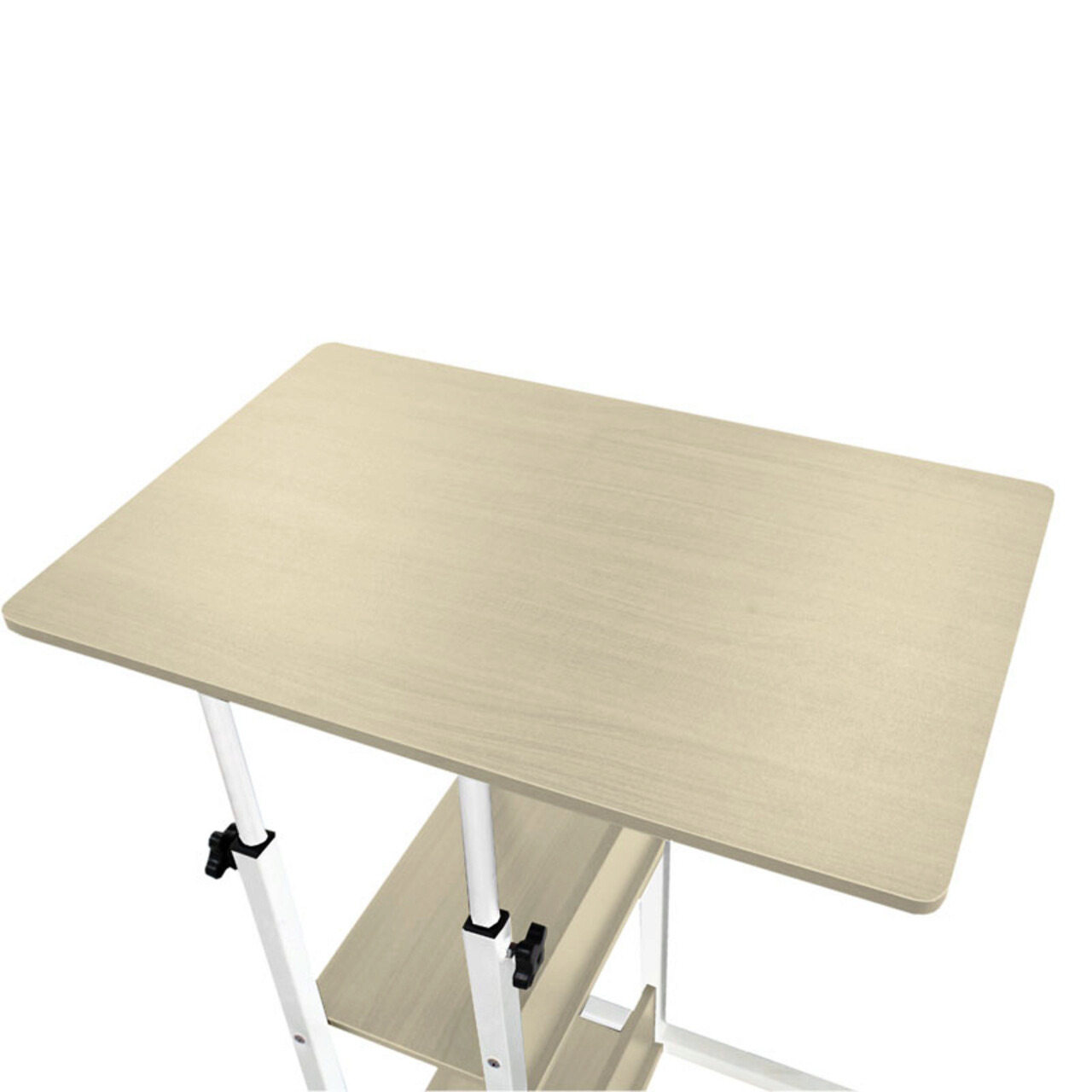 Masuta laterala cu roti Babs, Pakoworld, 60x40x75 cm, metal/MDF