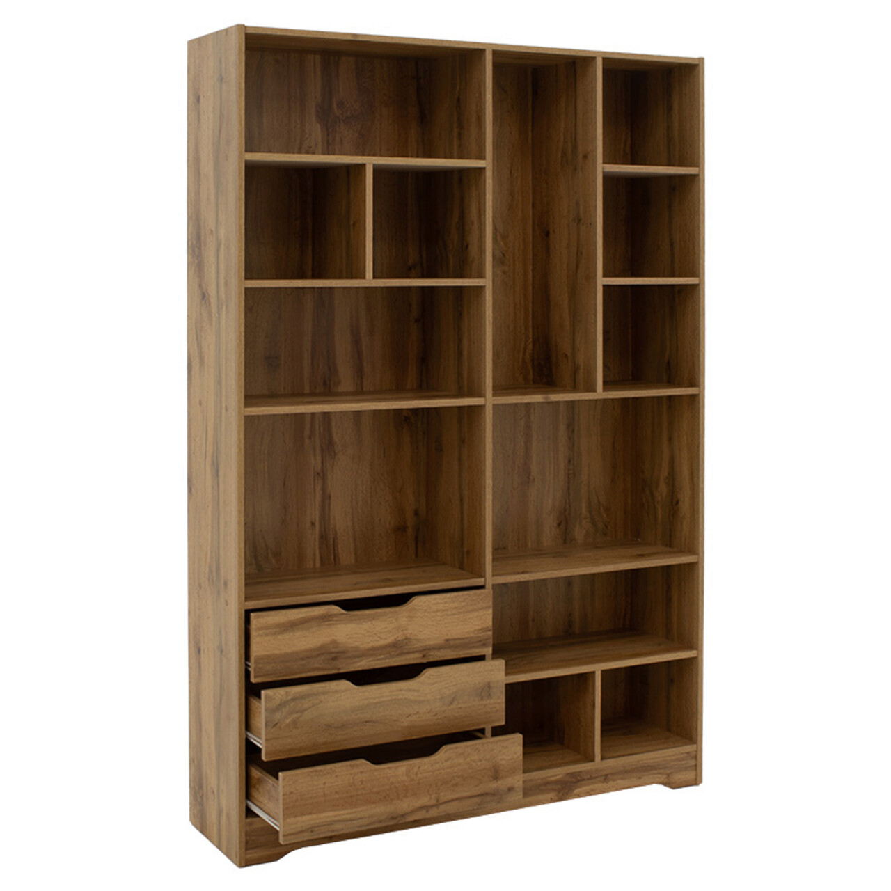 Corp biblioteca Lucinda, Pakoworld, 120x29.8x180.5 cm, PAL, sonoma