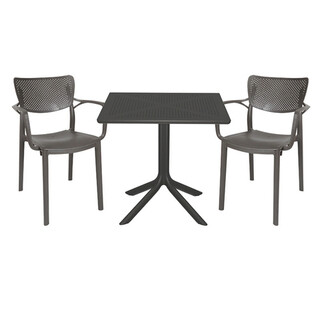 Gri inchis, Set mobilier 3 piese