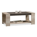 Set mobilier living 3 piese Lounge, Pakoworld, canapea extensibila  2 locuri / masuta / comoda TV, castillo/toro