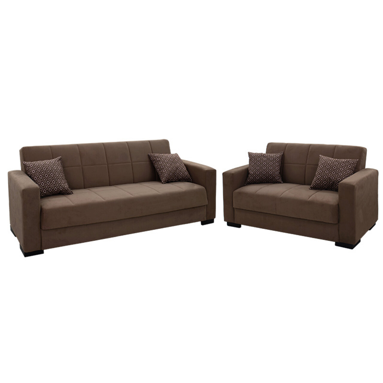 Set 2 canapele extensibile Vox, Pakoworld, 212x77x80 cm, catifea