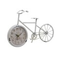 Ceas de masa Bicycle, InArt, 29x6x19 cm, metal, alb